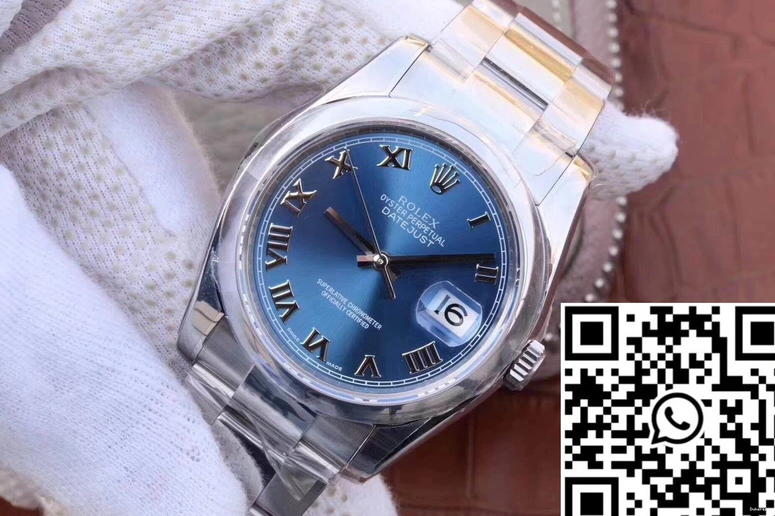 116334 Rolex II 36MM Dial Datejust Factory AR Blue 0204